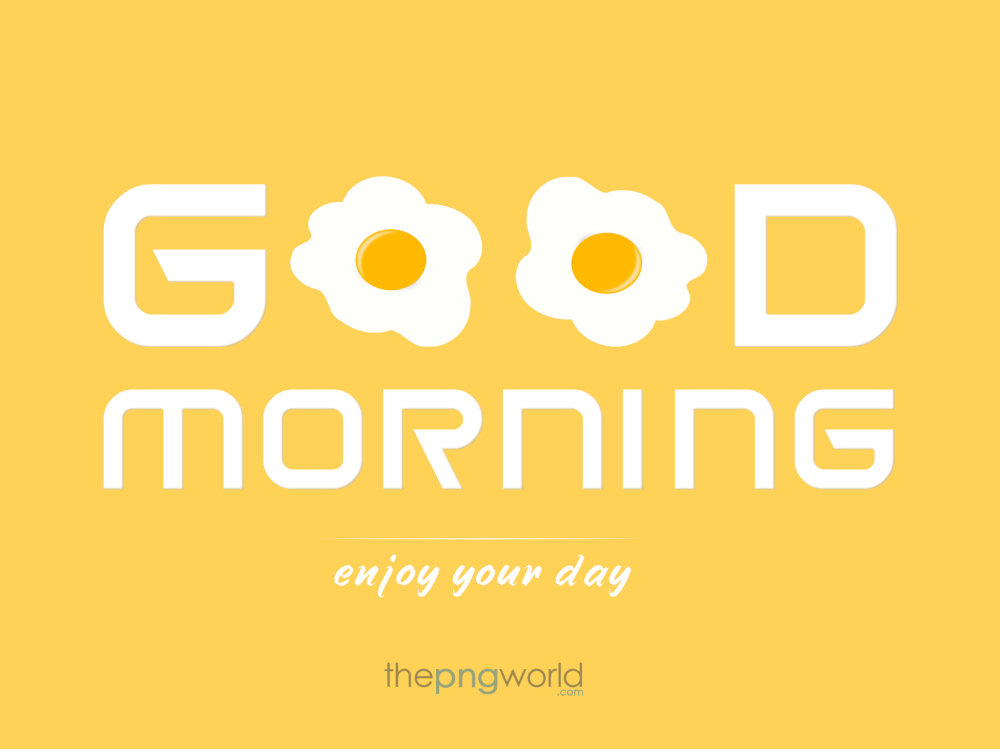 Good Morning Text with Vector Egg PNG gm,good morning,morning,coffee,wish,wake up,breakfast,alarm clock,brush,good day,have a nice day,quote,sunrise,sun,beans,egg